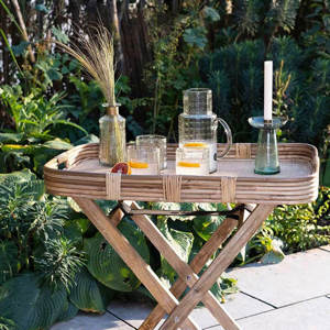 Nkuku Alanchi Rattan Tray Table